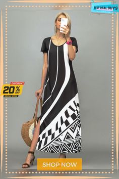 Black Shift Casual Crew Neck Dress Black A-line Beach Dress, Black A-line Maxi Dress For Beach, Black Shift Dress For Summer, Casual Black A-line Maxi Dress, Black Short Sleeve Maxi Dress For Vacation, Black Short Sleeve Maxi Dress For Beach, Black A-line Maxi Dress Casual Style, Black A-line Casual Maxi Dress, Black A-line Maxi Dress For The Beach