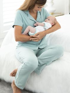 Maternity & Nursing Button Front Pajama Set in Sage – Angel Maternity USA Cotton Nursing-friendly Sleepwear For Maternity, Cotton Nursing Friendly Sleepwear For Maternity, Cotton Maternity Sleepwear Nursing Friendly, Nursing Friendly Cotton Sleepwear, Cotton Nursing Friendly Sleepwear, Casual Maternity Nursing-friendly Sleepwear, Comfortable Nursing-friendly Sleepwear, Maternity Work Dresses, Comfy Pyjamas