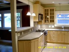 the kitchen is clean and ready for us to use in its new owner's home