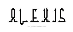 the word aleid written in black ink on a white background with an arrow pointing to it