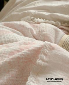 French Pink White Floral Ruffle Bedding Bundle | Best Stylish Bedding | Ever Lasting