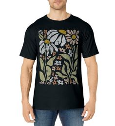 PRICES MAY VARY. floral apparel gift for women or girl. plant tees for women, nature lovers. Lightweight, Classic fit, Double-needle sleeve and bottom hem Spring Black T-shirt With Floral Print, Black Floral Print T-shirt For Spring, Casual Black T-shirt With Plant Print, Nature-inspired Cotton T-shirt For Spring, Black Botanical Top For Spring, Nature-inspired T-shirt With Plants Print For Summer, Nature-inspired Summer T-shirt With Plant Print, Spring Nature-inspired Tops With Graphic Print, Relaxed Fit T-shirt With Plants Print