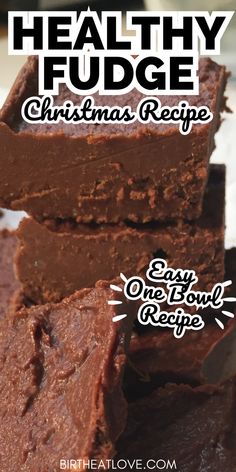 healthy fudge christmas recipe easy, delicious and nutritious for the whole family