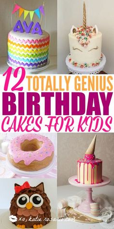 12 easy kid birthday cakes that any mom can make