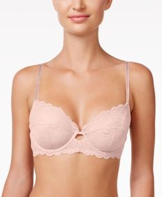 Calvin Klein Seductive Comfort With Lace Full Coverage Bra QF1741 - Pink 34DDD Floral Lace Pattern, Comfortable Bra, Comfortable Bras, Full Coverage Bra, Elegant Floral, Lace Patterns, Lace Pattern, Bra Lingerie, Floral Lace