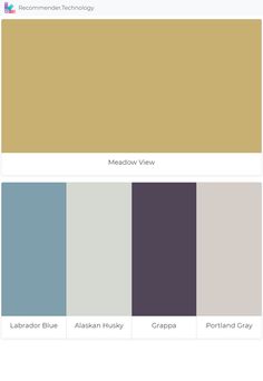 the color palette is shown with different shades