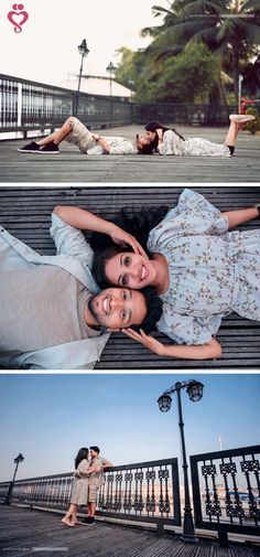 two women laying on the ground and posing for pictures