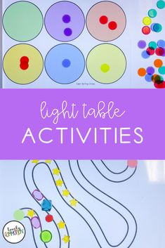 the light table activities for toddlers to do