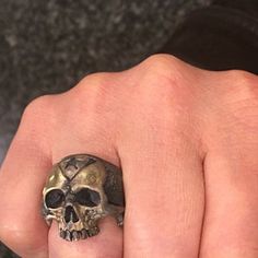 Radames added a photo of their purchase Rocker Rings, Pirate Ring, Anchor Rings, Goth Ring, Punk Rock Jewelry, Sterling Silver Skull Rings, Mens Skull Rings, Silver Skull Ring, Eagle Ring