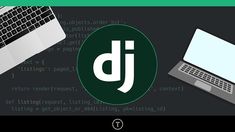 an image of a laptop with the word dj on it next to other electronic devices