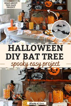 halloween diy bat tree spooky easy project