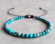 Dainty Turquoise Light Blue Seed Bead Bracelet Tiny Bead - Etsy Thailand Multi Wrap Bracelet, Seed Bead Bracelet, Macrame Knot, Bracelet Dainty, Seed Bead Bracelets, Light Turquoise, Layering Necklace, Pink Bracelet, Bead Bracelet