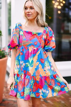 shop the mint, boutique clothing for women, trendy online boutique Ss25 Prints, Money Dress, Colorful Dress, Preppy Dresses, Floral Cocktail Dress, Blue Floral Dress, Black Tie Dress, Clothes Pattern, Long Sleeve Outerwear