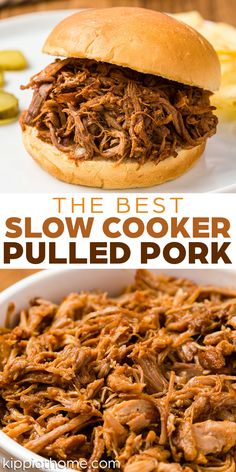 Pulled pork slider Easy Pulled Pork Crock Pot, Slow Cooker Pulled Pork Recipe, Best Pulled Pork Recipe, Easy Pulled Pork Slow Cooker, Bbq Pulled Pork Slow Cooker, Pulled Pork Recipe Slow Cooker, Pulled Pork Recipe, Crockpot Pulled Pork, Slow Cooker Tacos