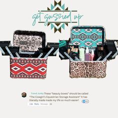 Add a playful touch to your makeup routine with THE POCAHONTAS MAKEUP BOX. Featuring a red aztec print exterior and cowhide print interior, this box is both stylish and functional. The easy wipe clean material and removable trays make organizing and cleaning a breeze. Complete with a zip closer and top strap for easy portability. L10.75"XW7"XH9" Pocahontas Makeup, Organizing And Cleaning, Cowhide Print, Cleaning Materials, Jewelry Store, Makeup Routine