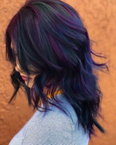 Witchy Hair, Oil Slick Hair, Violet Hair Colors, Dark Purple Hair, Fall Hair Color Trends, Violet Hair, Fall Hair Trends, Hair Color Purple, Fall Hair Color