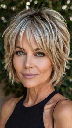 Stylish Short Hairstyles for Women Over 50 Funky Hair, Curly Pixie Cuts, Hairstyles For Women Over 50, Curly Pixie, Funky Hairstyles, Heat Damage, Cute Cuts, Style At Home