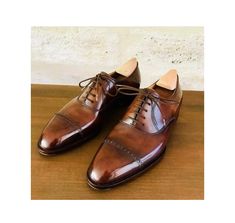 Handmade men's Cognac Leather Patina dress shoes Custom men lace up shoes For Men's Upper Material Genuine Leather Inner Linings Soft Leather Style Lace up Oxford Shoes Color Brown Sole Leather Gender Male Heel Leather Manufacturing Time 12 to 14 Business Days IMPORTANT NOTE Please measure your foot size according to the size chart given in the Images for a perfect fit before placing the order. If you can't find your required Size or Color just send us message we will make the shoes according to Lace Up Oxford Shoes, Custom Design Shoes, Shoes Custom, Leather Boot Shoes, Leather Style, Shoes Color, Mens Oxfords, Up Shoes, Lace Up Shoes