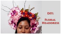 Flower Head Piece Diy, Floral Headband Diy, Floral Headdress Diy, Flower Headdress Diy, Flower Headpiece Diy, Floral Headpiece Diy, Fairy Headpiece Diy, Diy Floral Headpiece, Garden Fairy Costume