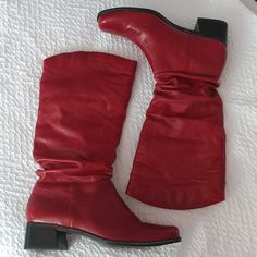 New Never Worn. Absolutely Beautiful! Leather Size 6. Made In Brazil. Matsse Brand. Block Heel. Red Leather Boots For Spring, Red Leather Wide Calf Boots, Red Wide Calf Leather Boots, Red Faux Leather Casual Boots, Casual Red Faux Leather Boots, Red Faux Leather Closed Toe Boots, Red Leather Boots Medium Width, Red Leather Boots Standard Fit, Matisse Red