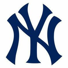 the new york yankees logo on a white background