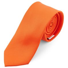 A funky splash of orange lets people know you mean business and style... but without being too serious. This necktie is made of high-quality fabric because a colour this awesome deserves nothing less. Style Gentleman, Silver Tie, Tie Men, Orange Tie, Welcome To The Family, Tie Bar, Shades Of Orange, Neon Orange, Ties Mens