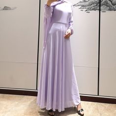 Chiffon Dress Long Sleeve, Fall Fitness, Modest Dresses For Women, Dubai Abaya, Chiffon Dress Long, Plain Style, Modest Dress, Modest Dresses, Plus Size Dress