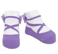 "*SOCKS VERSUS SHOES - Although shoes are suggested when a baby starts to run around outside, experts have found that when little feet are very young, the flexibility of the soft knit fabric in socks allows baby's feet the freedom to move and grow strong muscles. * MATERIALS - The use of an 80% cotton, 17% nylon cotton blend create a soft and plush feel and the addition of a bit of spandex helps the socks to stay up without binding baby's ankles. The sparkle threads are soft. The socks are roomy Non-slip Playtime Socks For Infants, Cotton Lavender, Baby Socks Pattern, Sparkle Socks, Baby Boy Socks, Ballet Socks, Ballerina Slippers, Colorful Heels