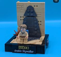 a lego star wars scene with an anakin sky walker