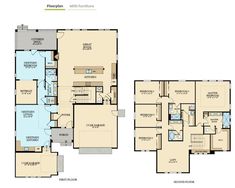 three story house plans with two master suites and an open floor plan for each bedroom