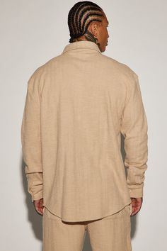 Available In Tan. Fold Down Collar Chest Pockets Front Button Closure Pair With "Dean Textured Slim Pant" 62% Cotton 38% Polyester Imported | Mens Dean Textured Long Sleeve Button Up Shirt in Tan size Medium by Fashion Nova Long Sleeve Button Up Shirt, Slim Pants, Button Up Shirt, Chest Pocket, Up Shirt, Solid Black, Dean, Fashion Nova, Button Up Shirts