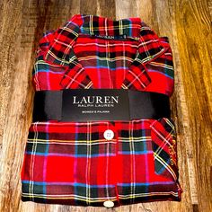 Ralph Lauren Women’s Pajamas Nwt Polo Ralph Lauren Christmas Pajamas, Red Sleepwear For Overnight, Ralph Lauren Women, Ralph Lauren Womens, Pajamas Women, Women's Intimates, Pajamas, Ralph Lauren, Red