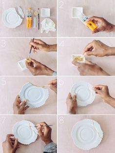 the steps to make a paper plate vase