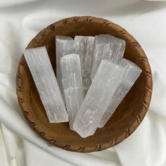 Selenite - Soulfulvibesco Selenite Crystal Aesthetic, Selenite Aesthetic, Witchy Mansion, Witch Crystals, Remove Blockages, Spiritual Shop, Selenite Stone, Healing Crystals Meanings, Crystal Meditation