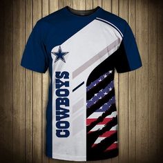 All sizes available. Dallas Cowboys Shirts, Cowboys Nfl, Nfl Fan, Printing Shirt, American Flag Tshirt, Cow Shirt, Custom Design Shirts, Cowboys Shirt, Nfl Fans