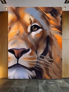 animal paintings Acrylic Painting Animals, Lion Painting Acrylic, Animal Illustration Art, Lion Painting, Pet Car, Lion Art, Background Photo, Change Background, Custom Portrait