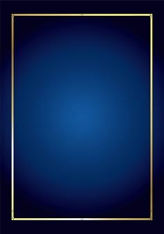 a dark blue background with a gold frame