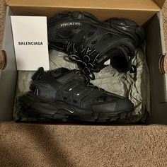 Real Balenciaga Originally $1100 But With Tax $1197, Selling For $950. Worn 5 Times And Still In Great Condition! Original Packaging And Extra Lace. Size 37 Balenciaga Track Sneaker, Bape Jacket, Shoes Balenciaga, Pretty Shoes Sneakers, Balenciaga Track, Balenciaga Shoes, Pretty Shoes, Dream Shoes, Womens Shoes Sneakers