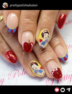 Inspired Nails, Disney Nails, Vacation Nails, Disney Castle