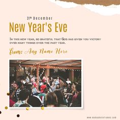 31 December New Year's Eve Photo Frame With Name Bye Bye 2022 Welcome 2023, Bye 2022 Welcome 2023, New Year's Eve Wishes, Edit Photo Frame, 31 December