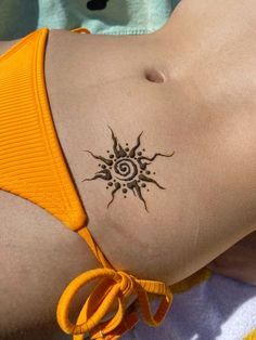 #health, #wellness, #fitness, #selfcare Henna Tattoo Designs Waist, Hena Arts Simple, Henna Stomach Designs, Henna Designs On Stomach, Hip Henna Designs, Henna Summer Tattoos, Hena Designs Summer, Cute Summer Henna Designs, Hawaiian Henna Designs