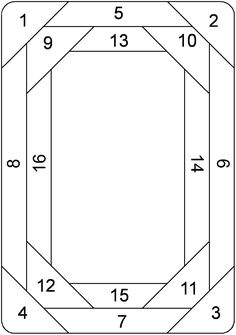 a square with numbers in the middle and one at the bottom, as well as four sides