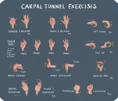 Exercises For Carpal Tunnel, Planning Sport, Hand Therapy Exercises, Postpartum Exercises, Carpal Tunnel Exercises, Vampire Quotes, Desk Yoga, Carpal Tunnel Relief, Wrist Stretches