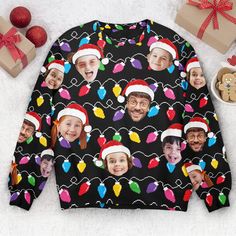 Family Ugly Christmas Sweaters, Couples Ugly Christmas Sweaters, Ugly Christmas Sweater Outfit, Best Ugly Christmas Sweater, Whimsical Wonderland, Reindeer Antlers, Funny Xmas, Photo Christmas, Stylish Sweaters