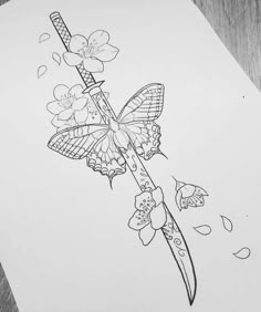 Tato Naruto, Butterfly Sketch, Tattoo Butterfly, Sketch Tattoo Design, Sketch Tattoo, Tattoo Design Book