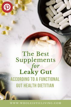 Healing leaky gut requires a multi-dimensional and evidence-based approach. Not all supplements are created equal, and often the whole is greater than the sum of its parts!  Check out a round-up of the best supplements for leaky gut repair, according to a functional gut health dietitian who's been in remission from IBS and leaky gut since 2014. Heal Gut Naturally, Heal Leaky Gut Diet, Fix Leaky Gut, What Is A Leaky Gut, Leaky Gut Heal, Triphala Benefits, Leaky Gut Healing, How To Heal A Leaky Gut Naturally, Supplements For Leaky Gut