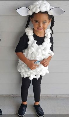 Diy Sheep Costume Kids, Diy Sheep Costume, Farm Costumes, Farm Animal Costumes, Sheep Costume, Animal Costumes For Kids, Lamb Costume, Sheep Costumes