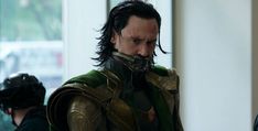 a man dressed as loki in the avengers movie