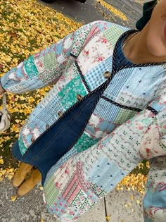 Cozy Countryside Quilted Jacket – Coco McCall Shop Thrift Finds Clothes, Quilted Jacket Pattern, Quilted Clothing, Quilted Clothes, Womens Quilted Jacket, Free Scarf, Unique Fall, Coastal Granddaughter, Simple Fits