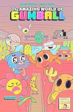 the amazing world of gumball is on display in this cartoon book, which features characters from